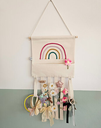 Organizer na spinki gumki i opaski tęcza, KAHA projekt