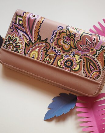 Duży portfel z ekoskóry TURECKIE WZORY PAISLEY, ka.linea