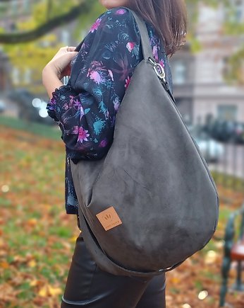 Rezerwacja  torba worek z eko zamszu Khaki, sabi tatka