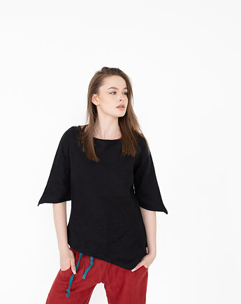 Bluzka lniana ,tunika lniana, koszulka lniana, NavahoClothing