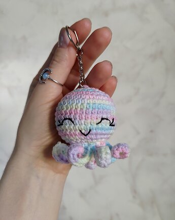 Brelok ośmiornica, Brelok do kluczy, Brelok na prezent, Brelok morski, EcoToysByNastya