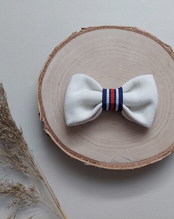 Elegancka broszka kokarda ecru, vestirse!