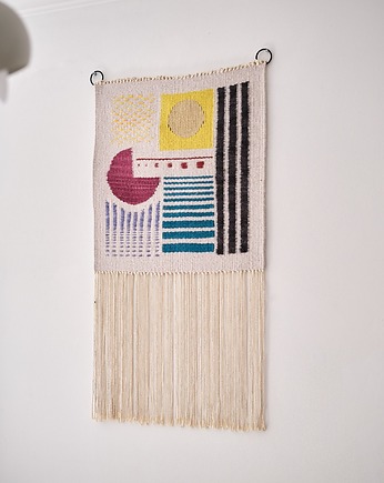 Nowoczesny kilim, dekoracja ścienna  GEOMETRIS, SPLOTKA