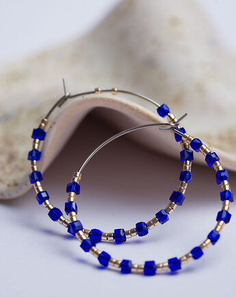 Kolczyki koła z koralików, Dwie Gliny