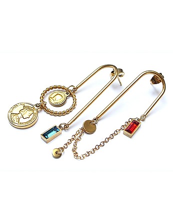 Kolczyki pozłacane Alloys Collection  /Odd/ -  Waves vol. 11 /2.10.25/, KiKa pracownia