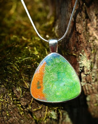 Wisiorek z żywicy - Poranna Rosa, Beasolart