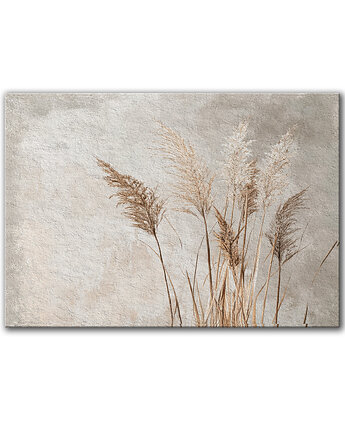 Obraz na płótnie - 100x70 cm Kwitnące trawy (1-0592), raspberryEM