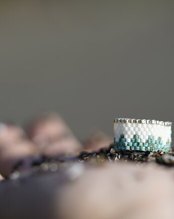 Pierścionek Beadingowy CoralReef, Karolina Herra