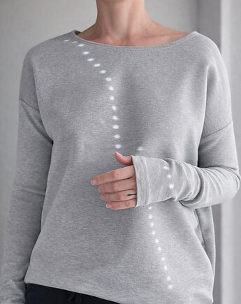 Gruby Wąski rękaw Szary, ONE MUG A DAY