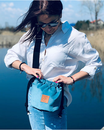 Mała torba worek Mili Bucket Bag - turkusowa, Militu