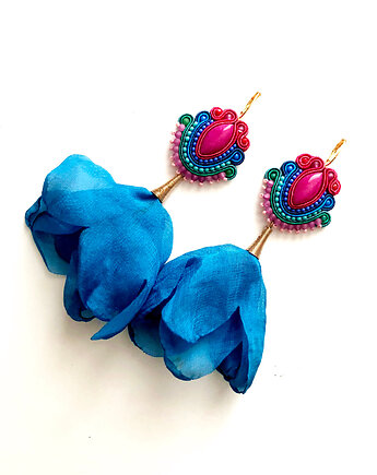 Sutaszowe kolczyki ADANA blue, Sylwia Żak