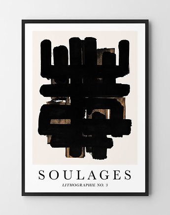Plakat Soulages Lithographie, HOG STUDIO