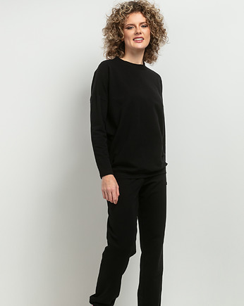 Spodnie dresowe w typie jogger, MMM38, czarne, mala bajka