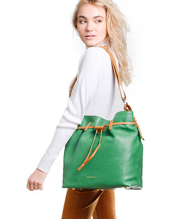 Torba skórzana Shopper - Worek Ściągany (7005), BOSCCOLO