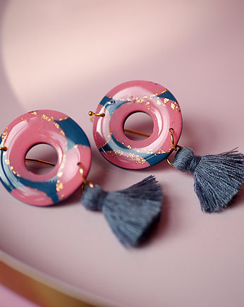 KOLCZYKI bigle donut z chwostem, MODELINOVA