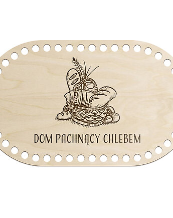 Baza Podstawa Dno ze Sklejki do Szydełkowania Torebki Koszyczka 27x16cm 6mm, smxdsgn