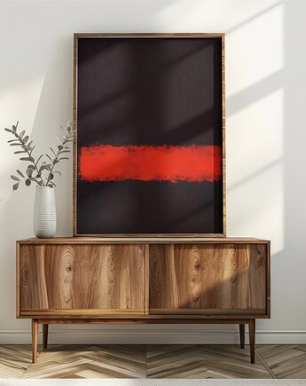 PLAKAT abstrakcyjny Rothko abstrakcja czerwona czarna, black dot studio