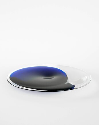 Patera szklana, duński design, lata 70, produkcja: Dania, Przetwory design