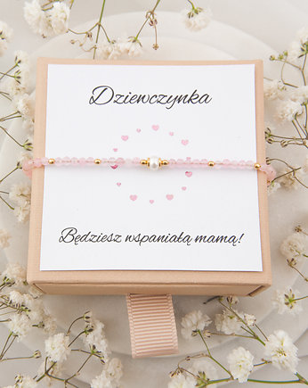 Bransoletka dla przyszłej mamy gender reveal, Flurry 