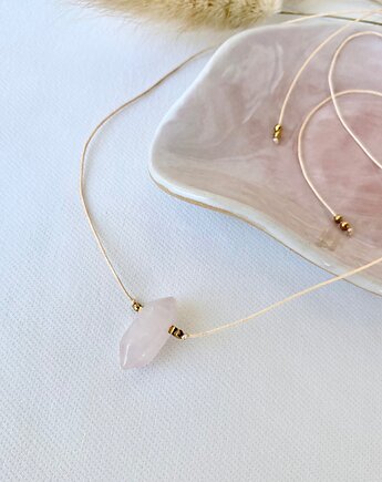 Naszyjnik z Kwarcem Różowym, Szmaragdowa Polana