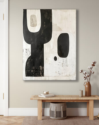 Geometria natury - Obraz na płótnie - Druk Blejtrama, Minimalizm, Loft #37, Black Sapphire Art