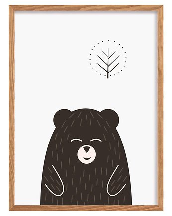 Obrazek Scandi Forest bear I 30x40cm, Yellow Tipi