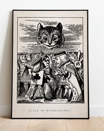 Plakat vintage kot - ALICE CAT, Storelia