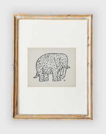 Plakat VINTAGE ELEPHANT, muybien