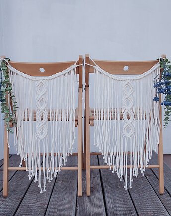 2 makramy na krzesło - Dostępne od ręki, manufaktura_wadoshka