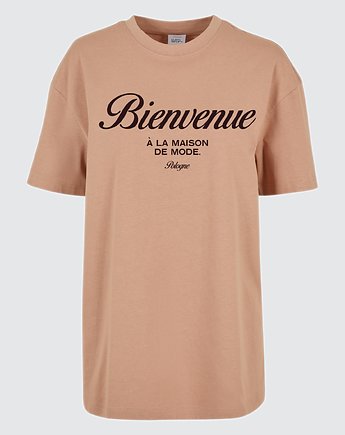 T-shirt OVERSIZE brzoskwiniowy, HARP TEAM