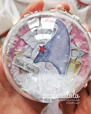 Bombka ze skrzatem, papierololo