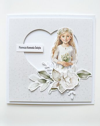 Komunijna kartka dla dziewczynki, itsmycard