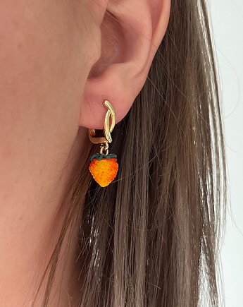 Kolczyki Poziomki Handmade.  Polimerowa masa, MariaPolymer