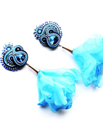 Sutaszowe kolczyki BLUE, Sylwia Żak