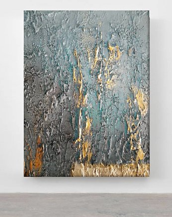 TURQUOISE ACCENT-Wielkoformatowy obraz art&texture, art and texture
