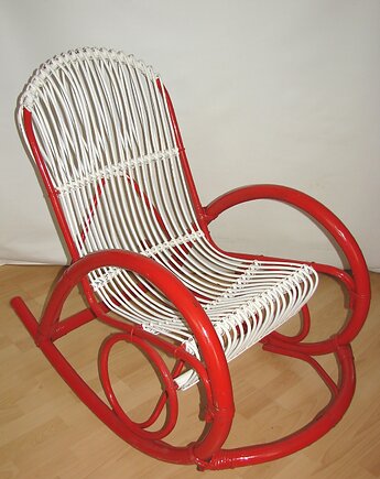 Fotel bujany rattanowy Rohe Noordwolde, Holandia, lata 70. vintage, Relikt design