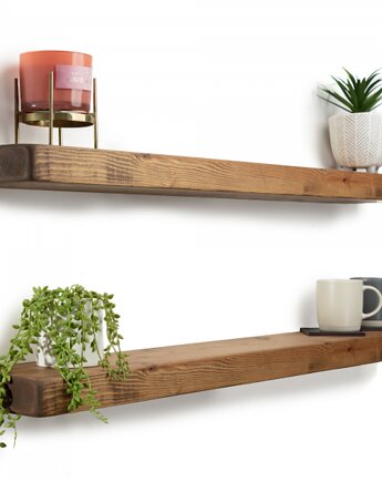 Półka ścienna z niewidocznym mocowaniem-  100/20 cm szerokości, VANLORR