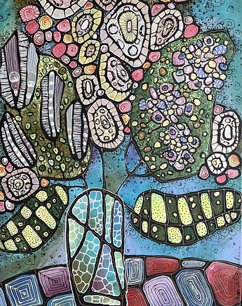 "Kwiatowy zgiełk"- oryginał, 4mara Marina Czajkowska