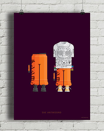 Plakat Die Antwoord, minimalmill