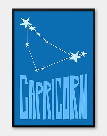Plakat KOZIOROŹEC - CAPRICORN Znaki Zodiaku Gwiazdozbiór, Pracownia Och Art