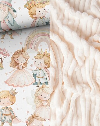 WYJĄTKOWY kocyk _ pastelowe królestwo _ 75x100 cm, MOJAMAJA