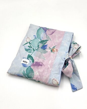 Otulacz na książkę Błękit, wu handmade