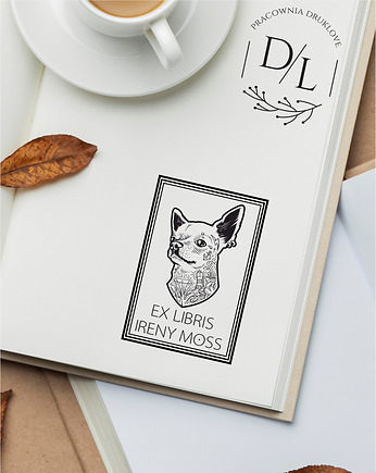 Stempel Ex Libris Exlibris personalizowany Pies 6, DrukLove