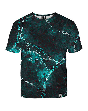 Damski T-shirt DR.CROW Marble Turkus, DrCrow
