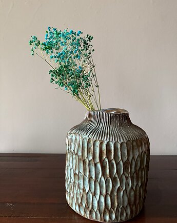 Wazon ceramiczny "Deep Lines", poLEPIONE