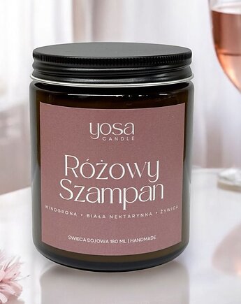 Świeca Sojowa Różowy Szampan, Yosa Candle