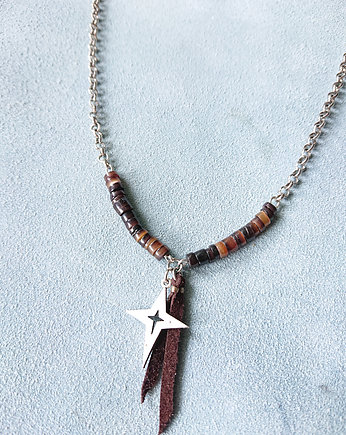North star . naszyjnik z dla żeglarza, IRON WOLF