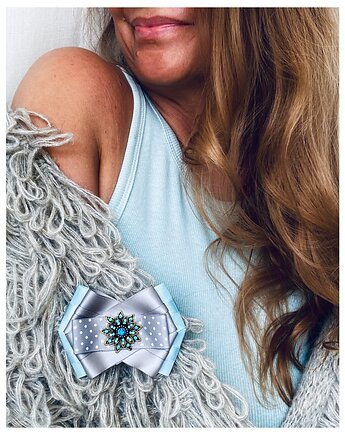 Brosza  pastelowa Baby Blue NEW, Pudrowy Różowy