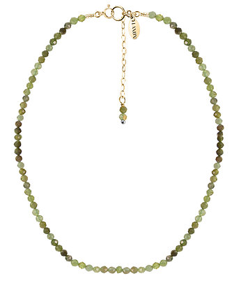 CHOKER VERA z granatem - pozłacany, LANUN