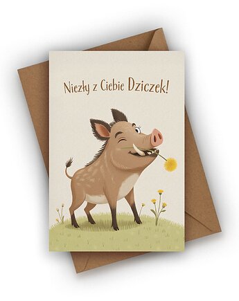 Kartka dla chłopaka - Niezły z Ciebie DZICZEK!, Czarna Owca Karteczki